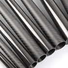 UV Resistant High Strength Carbon Fiber Tube 100% 3K Twill Plain Weave
