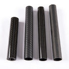 UV Resistant High Strength Carbon Fiber Tube 100% 3K Twill Plain Weave