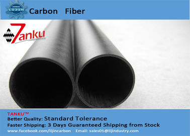 Carbon Fiber Composite Tubing In 14mm*12mm*1000mm 1mm Thickness