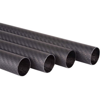 Thick Wall Carbon Fibre Tube Anti Ultraviolet Radiation 3K Woven Finish