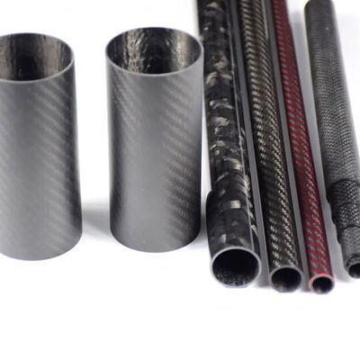 High Strength 100% 3K Carbon Fiber Tubes 28/32/50mm Durable Industrial Use