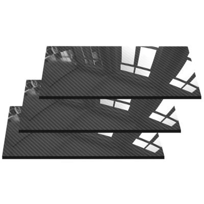 Carbon Fiber Sheets 0.5MM to 6.0MM Thickness 100% 3K Plain Weave Glossy Carbon Fiber Plate