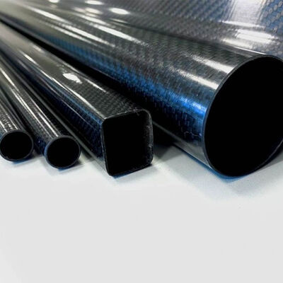 UV Resistant Lightweight 3K Plain Matte Carbon Fiber Tube for High Torque Applications