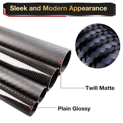 3K Twill Carbon Fiber Pipe Lightweight Durable Carbon Fiber Round Tube