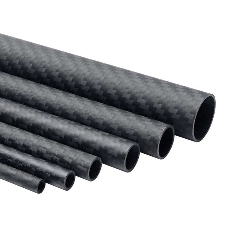Custom Plain / Twill Weave Carbon Fiber Pipe Tube Roll Wrap