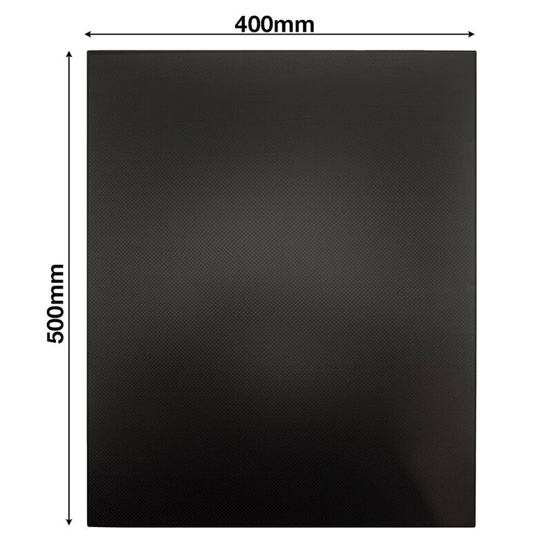 3K Twill Weave Carbon Fiber Sheet - 3mm Thick 400x500mm High Gloss Surface Plate