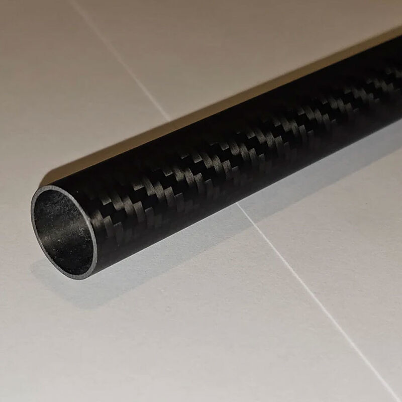 Custom Size 3K Twill Carbon Fiber Tube Roll Wrapped Carbon Fiber Round Pipe