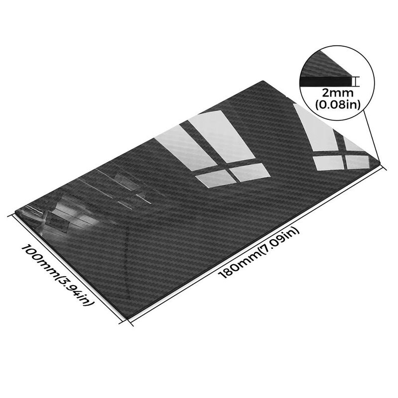 100% 3K Carbon Fiber Board - High Strength Carbon Fiber Plate 180mm*100mm*2mm